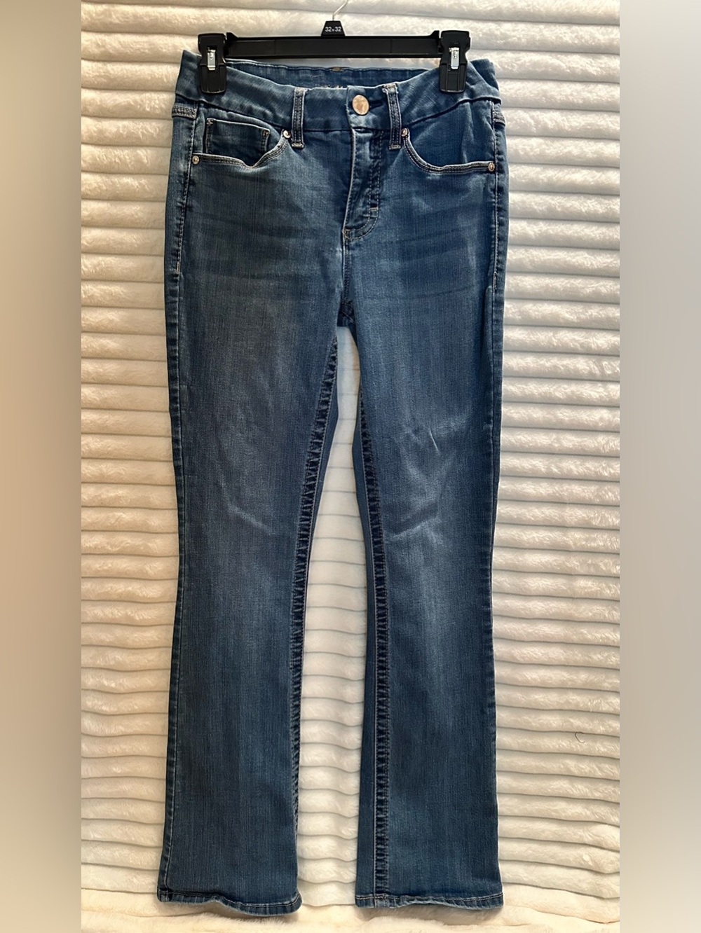 Seven7 Women's Dark Blue Bootcut Jeans